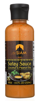 DESIAM: Satay Sauce Peanut and Coconut Dip, 8.4 oz