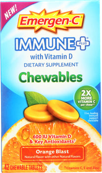 ALACER: Emergn-C Immune Orange Chewable, 42 tb