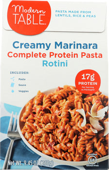 MODERN TABLE: Pasta Protein Creamy Marinara Meal Kit, 9.45 oz