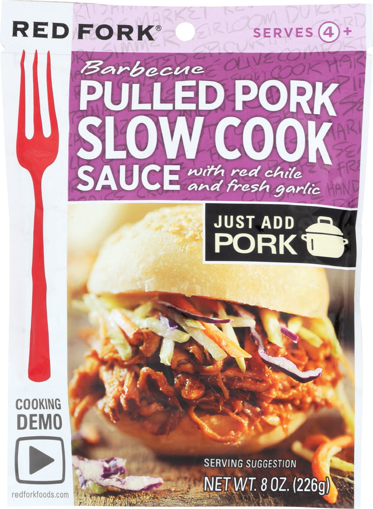 RED FORK: Seasoning Sauce Smoky Pulled Pork, 8 oz