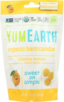 YUMMYEARTH: Candy Drop Cheeky Lemon Organic, 3.3 oz