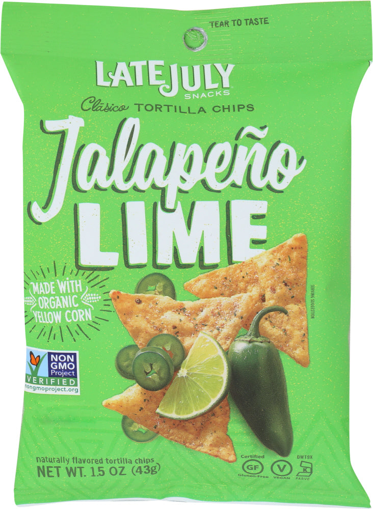 LATE JULY: Chip Tortilla Classico Jalapeno Lime, 1.5 oz