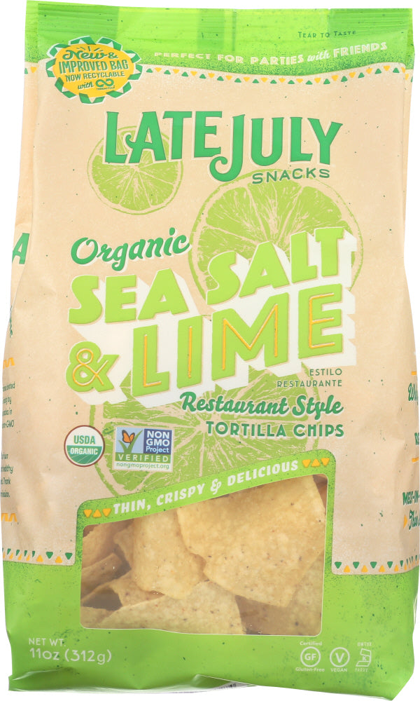 LATE JULY: Chip Tortilla Seasalt & Lime, 11 oz