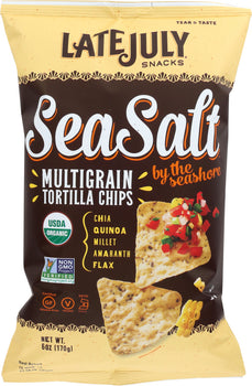 LATE JULY: Snacks Organic Multigrain Snack Chips Sea Salt By the Seashore, 6 oz