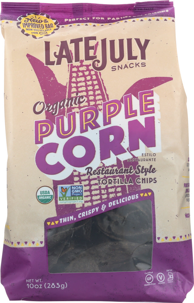 LATE JULY: Chip Tortilla Purple Corn, 10 oz