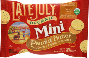 LATE JULY: Organic Bite Sized Peanut Butter Crackers, 1.12 oz