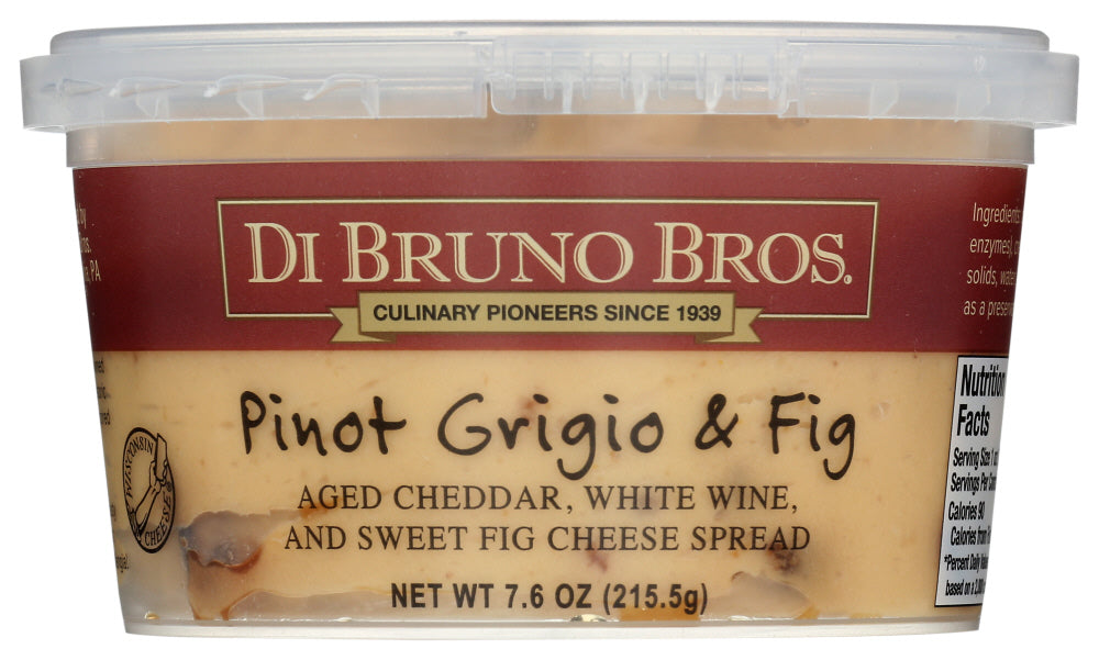 DIBRUNO: Pinot Grigio & Fig Cheese Spread, 7.6 oz