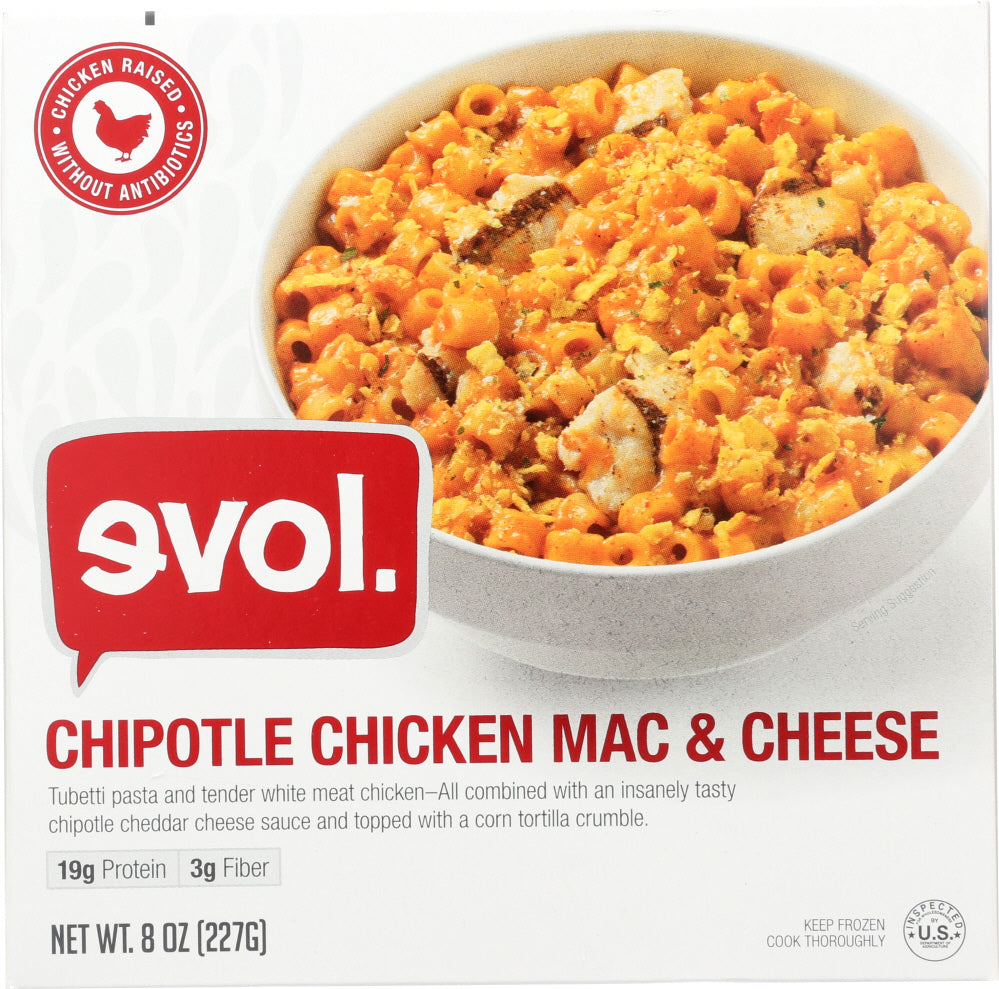 EVOL: Chipotle Chicken Mac and Cheese, 8 oz