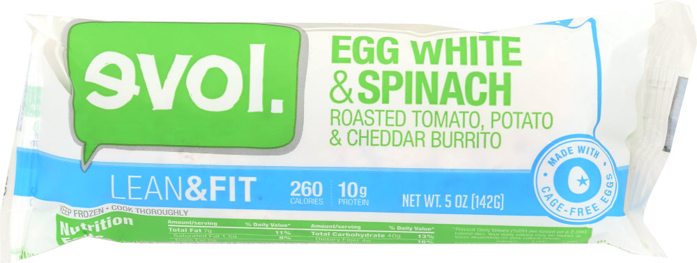 EVOL: Egg White and Spinach Burrito, 5 oz