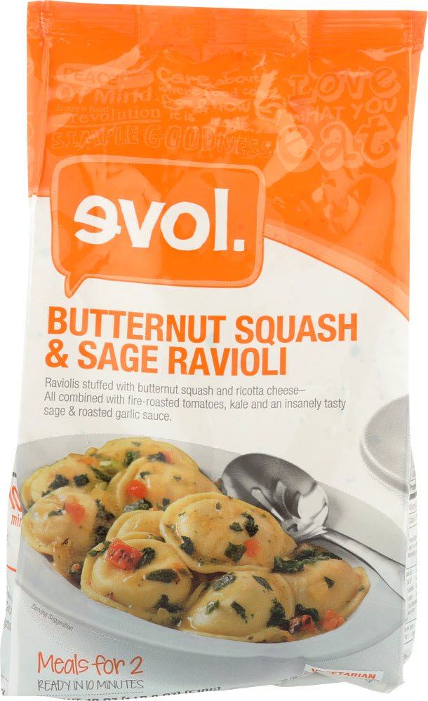 EVOL: Entree Butternut Squash and Sage Ravioli, 18 oz