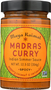 MAYA KAIMAL: Indian Simmer Sauce Madras Curry Spicy, 12.5 oz