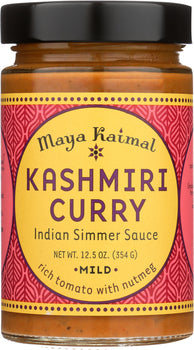 MAYA KAIMAL: Indian Simmer Sauce Kashmiri Curry Mild, 12.5 oz