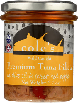 COLES: Tuna Olive Oil With Red Pepper, 6.7 oz
