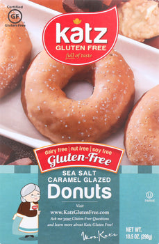 KATZ: Gluten Free Sea Salt Caramel Donuts, 10.5 oz