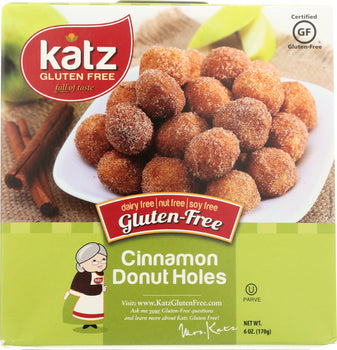 KATZ: Gluten Free Cinnamon Donut Holes, 6 oz