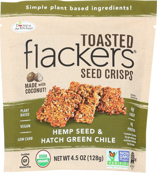 DOCTOR IN THE KITCHEN: Crisps Hemp Hatch Green Chile, 4.5 oz