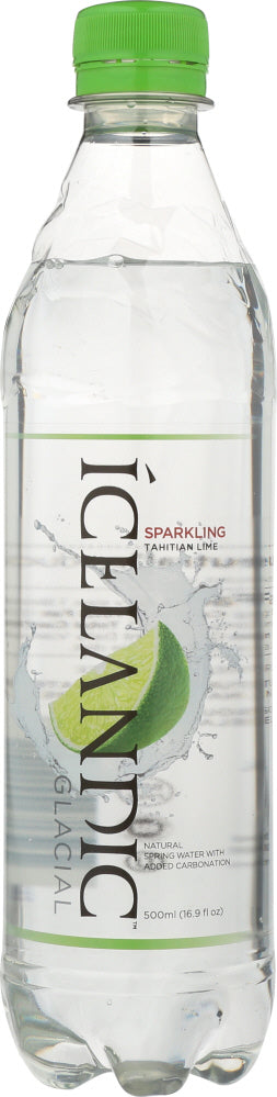 ICELANDIC GLACIAL: Tahitian Lime Sparkling Water, 16.9 fl oz