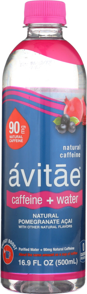 AVITAE: Water Caffeinated Pomegranate, 16.9 fo