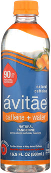 AVITAE: Water Caffeinated Tangerine, 16.9 fo