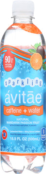 AVITAE: Water Sparkling Caffeinated Mandarin, 16.9 fo