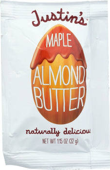 JUSTIN'S: Almond Butter Squeeze Pack Maple, 1.15 oz