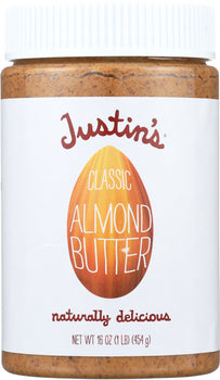 JUSTIN'S: Nut Butter Classic Almond Butter, 16 oz