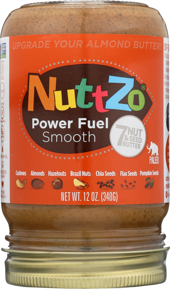 NUTTZO: Power Fuel Seed Butter Smooth, 12 oz