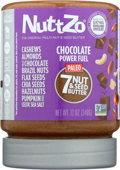 NUTTZO: Chocolate Power Fuel Nut Butter, 12 oz