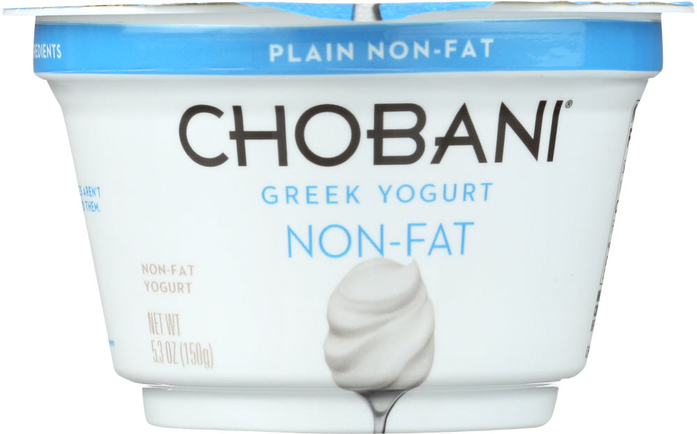 CHOBANI: Non-Fat Greek Yogurt Original Plain, 5.3 oz