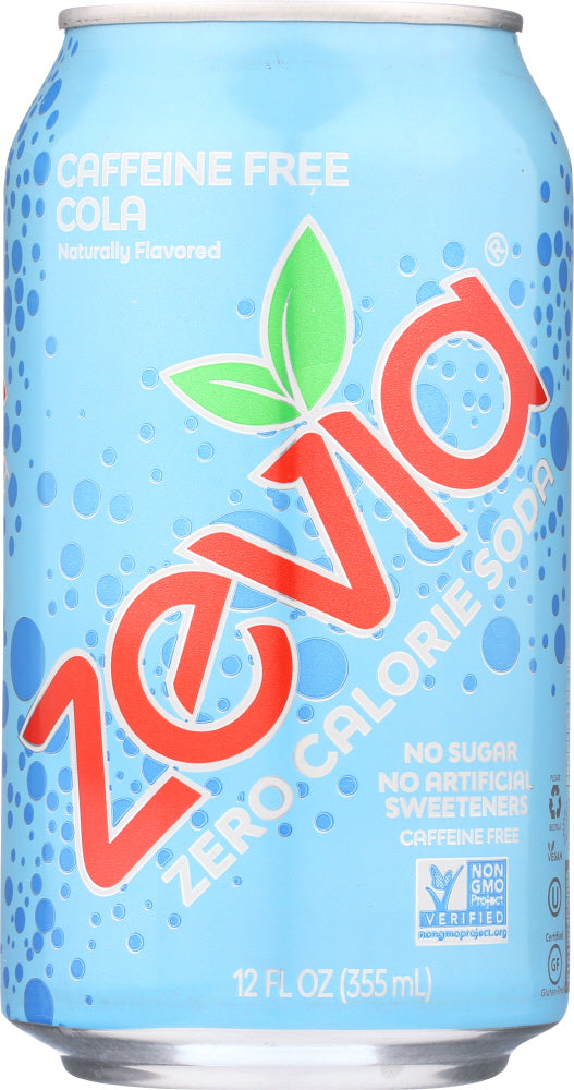 ZEVIA: Zero Calorie Soda Caffeine Free Cola 6-12 fl oz, 72 fl oz