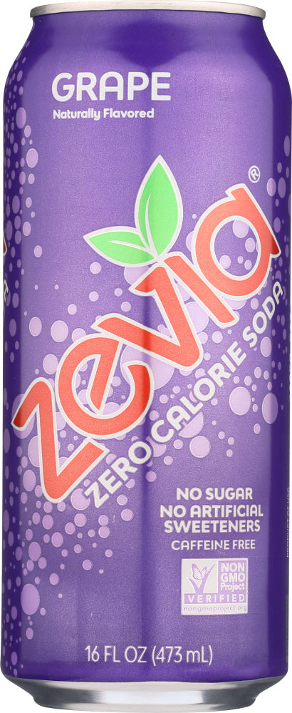 ZEVIA: Soda Grape, 16 fo