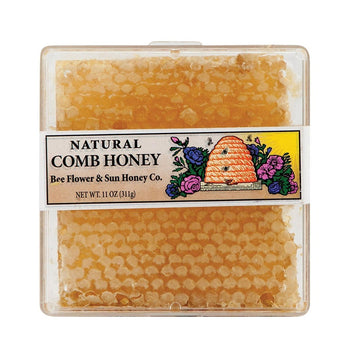 BEE FLOWER AND SUN HONEY: Natural Comb Honey, 11 oz