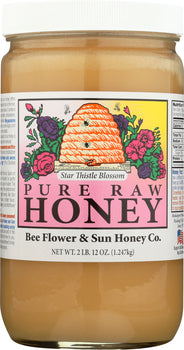 BEE FLOWER AND SUN HONEY: Star Thistle Blossom Honey, 44 oz