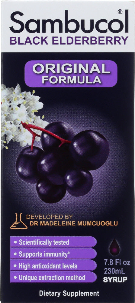 SAMBUCOL: Black Elderberry Original Formula, 7.8 oz