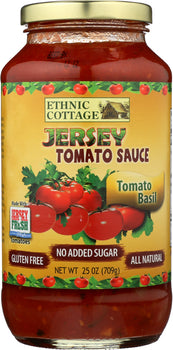 ETHNIC COTTAGE: Sauce Tomato Basil, 25 oz