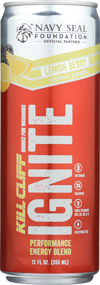 KILL CLIFF: Drink Ignite Lemon Berry, 12 fo