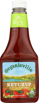 ORGANICVILLE: Ketchup No Added Sugar, 24 oz