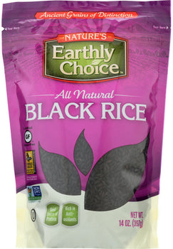 NATURES EARTHLY CHOICE: Black Rice, 14 oz