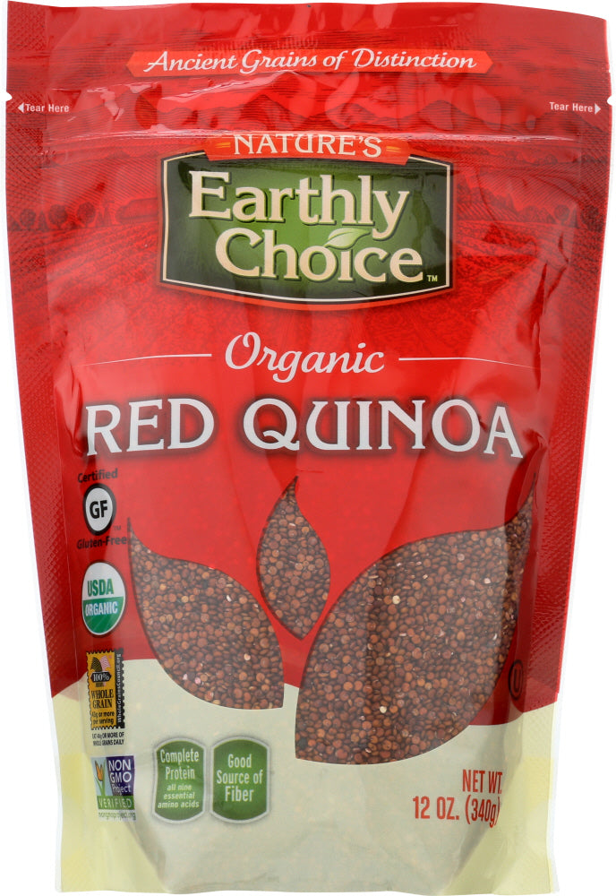 NATURE'S EARTHLY CHOICE: Organic Red Quinoa, 12 oz