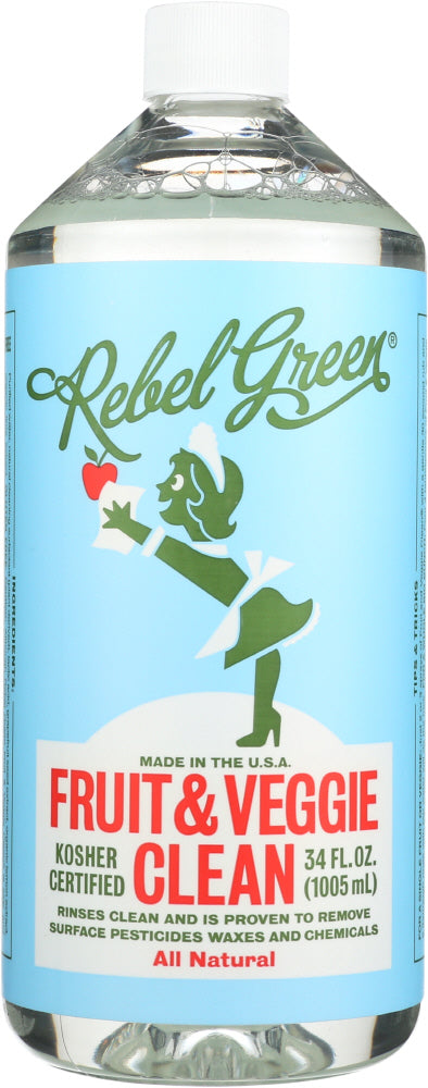 REBEL GREEN: Fruit and Veggie Clean Refill, 34 oz