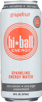 HI BALL ENERGY: Grapefruit Sparkling Energy Water, 16 oz