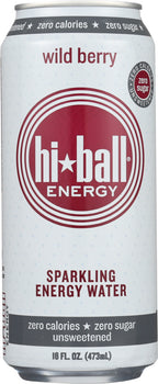 Hi Ball Energy Wild Berry Sparkling Energy Water, 16 Oz