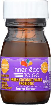 INNER-ECO: To Go Mega Probiotic Coconut Water Kefir Berry Flavor, 1 oz