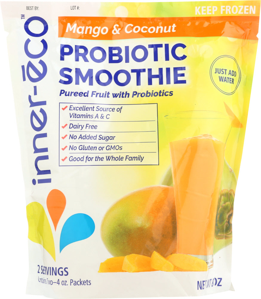 INNER ECO: Probiotic Smoothie Mango Coconut, 8 oz