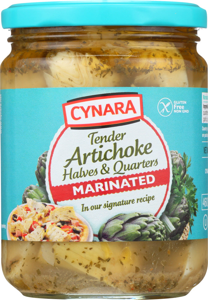 CYNARA: Marinated Artichoke Hearts Halves & Quarters, 14.75 oz