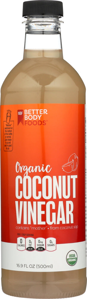 BETTERBODY: Vinegar Coconut Organic, 16.9 fo