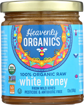 HEAVENLY ORGANICS: White Himalayan Raw Honey, 12 oz