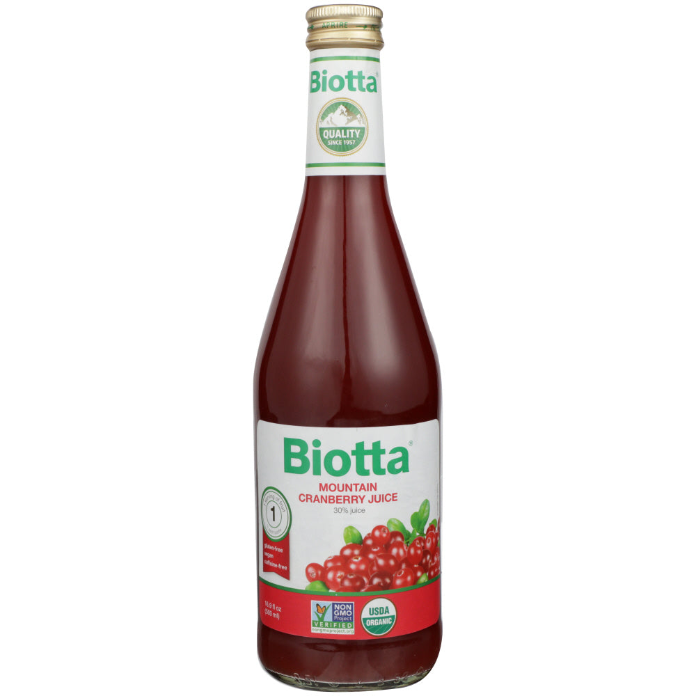 BIOTTA: Organic Mountain Cranberry Juice, 16.9 oz