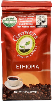 GROWERS ALLIANCE: Organic Ethiopian Ground Coffee, 12 oz