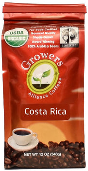 GROWERS ALLIANCE: Organic Costa Rica Ground Coffee, 12 oz